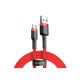 Baseus Cafule CATKLF-C09 Cable (USB 2.0 - USB Type-C; 2m; black and red)