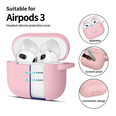 2. Tech-Protect Silicone Hook Case for Apple AirPods 3 - Pink