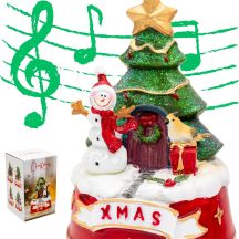 SNOWMAN PLAYING CHRISTMAS DECORATION