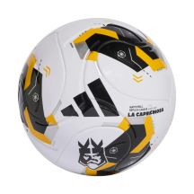 adidas Sacramento Kings League Soccer Ball White, Black, and Yellow KE8229