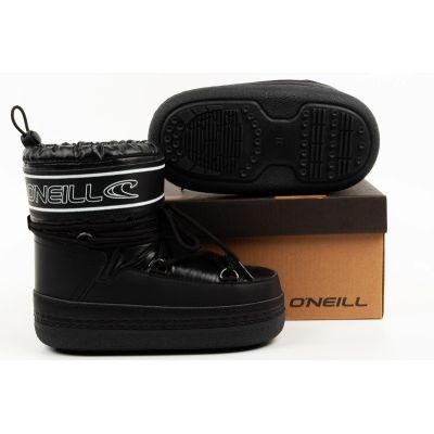 9. O'neill Lisa High black insulated winter snow boots for kids