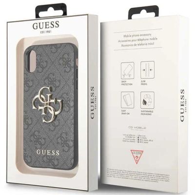 7. Guess 4G Big Metal Logo iPhone X/XS Case - Gray