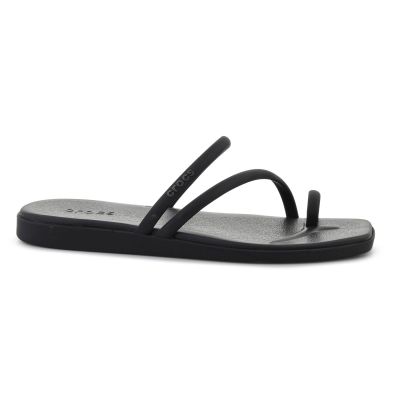 6. CROCS MIAMI TOE LOOP SANDAL IN BLACK 209862-001