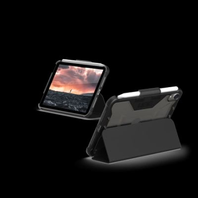 2. UAG Plyo Folio Case with Apple Pencil Holder for iPad mini 6 / 7 - Black