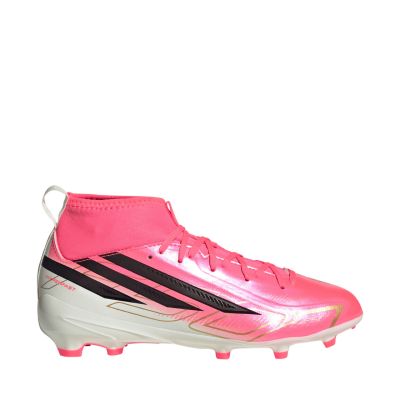 Adidas F50 Hyperfast League Mid FG Kids Soccer Shoes Pink KK1315