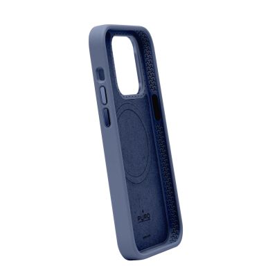 3. Puro Icon Mag Pro MagSafe Silicone Case for iPhone 15 Pro Max - Dark Blue