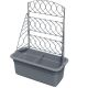 7. BLOMA GRAY STONE FLOWERPOT WITH PERGOLA