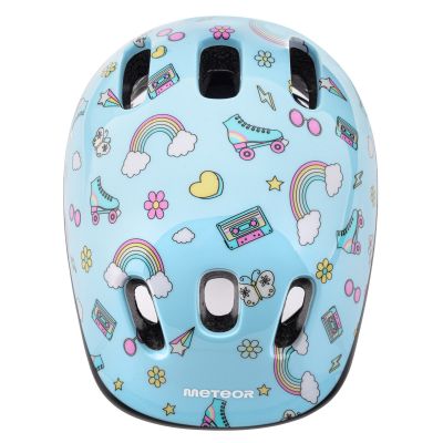 4. Meteor KS06 Rainbow Jr Bike Helmet 17434 size XS 44-48 cm