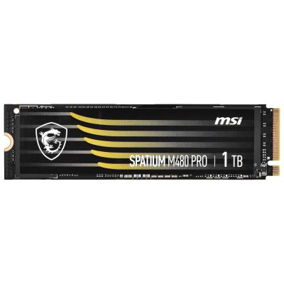 MSI SPATIUM M480 Pro 1TB PCIe 4.0 NVMe M.2 2280 SSD