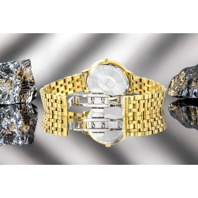 8. Giewont Sapphire Gold Silver Women's Watch GW7370-B2