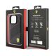 8. Ferrari Perforated Waves Metal Logo case for iPhone 15 Pro - black