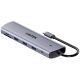 UNITEK D1113BGY01 Hubs and Concentrators 2 x USB 3.2 Gen 2 (3.1 Gen 2) Type-C 1000 Mbit/s Gray