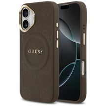 Guess Peony Hot Stamp MagSafe Case for iPhone 17 - Brown