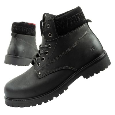 Wrangler Arch men's shoes Chelsea boots elegant ankle boots natural leather black