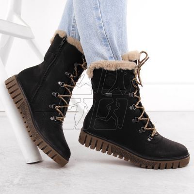 13. Rieker W Y3424-00 RKR745 fur ankle boots