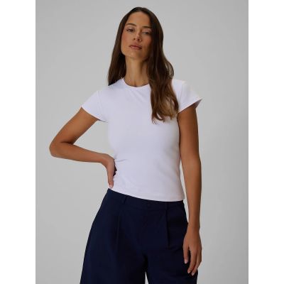 Women's slim plain T-shirt 4F 4FRSS26TTSHF4520-10S