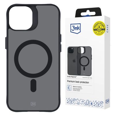16. 3mk Smoke MagCase with MagSafe for iPhone 15 Plus - semi-transparent