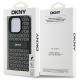8. DKNY Texture Pattern Tonal Stripe iPhone 16 Pro Case - Black