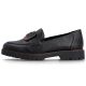 9. Women's black lords shoes Rieker 45553-00