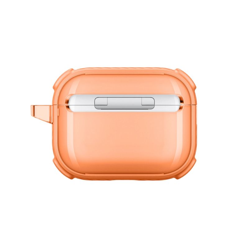 2. AmazingThing Titan Pro Mag Case Clear for AirPods Pro 3 - Orange