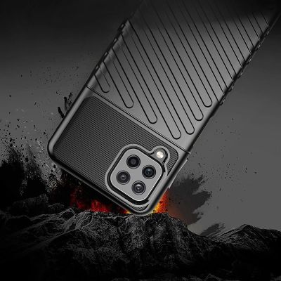 4. Thunder Case Flexible Tough Rugged Cover TPU Case for Samsung Galaxy A22 4G black