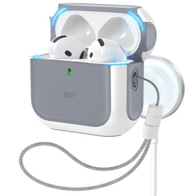 9. ESR Orbit Halolock MagSafe case for Apple AirPods 4 - white