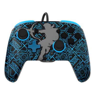 5. PDP Rematch: Sheikah Shoot Black, Blue USB Gamepad Analog/Digital Nintendo Switch, Nintendo Switch Lite, Nintendo Switch OLED