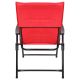 7. FOLDING GARDEN CHAIR 59X66X45/90CM WITH CUSHION RED