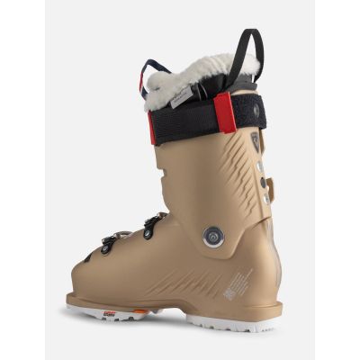 4. Rossignol PURE PRO HEAT GW Women’s Ski Boots, Metal Gold, gold