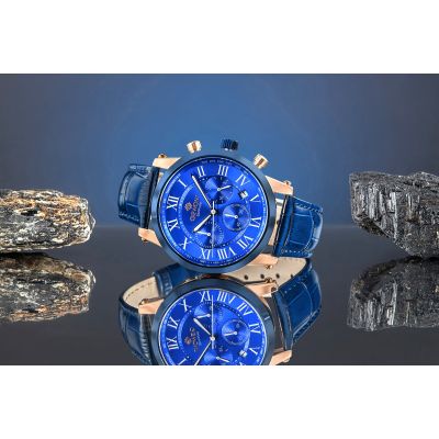 6. Giewont Chronograph Sapphire Copper Blue Men's Watch GW6260-A5