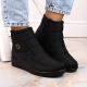 8. News W EVE437A black wedge snow boots