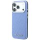 2. Karl Lagerfeld Grained Allover Logo Metal Elongated MagSafe Case for iPhone 17 Pro Max / 18 Pro Max - Blue