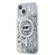 2. Karl Lagerfeld Liquid Glitter Choupette Head MagSafe case for iPhone 15 / 14 / 13 - transparent