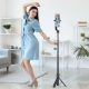 5. Tech-Protect L04S Bluetooth Selfie Stick with Tripod up to 95cm and 360 Head - Black