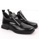14. Women’s black crocodile-effect patent leather ankle boots with decorative detail, Filippo DBT6425
