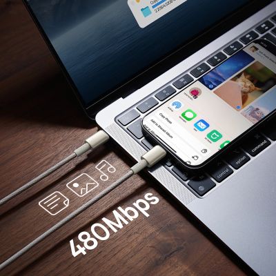 11. Baseus Tungsten Gold USB-C / USB-C cable 100W 1m - gold