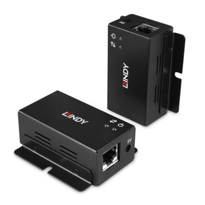 6. Lindy 43386 Network Extender Network Transmitter and Receiver Black