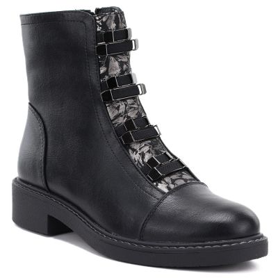5. Women's winter ankle boots on a block black M.Daszyński SA252-16 SA252-1