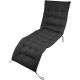 12. BALATON MULTIPLE-POSITION ARMCHAIR WITH CUSHION AND HEADREST, BLACK