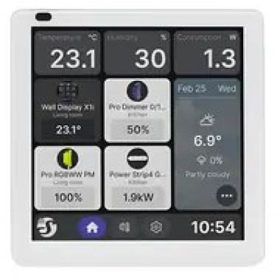 Shelly · Unterputz · "Wall Display X1i Silver" · Smart Home Steuerzentrale · 4" · WLAN · BT · silver