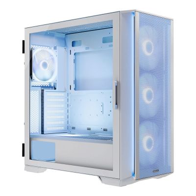 4. MODECOM HORIZON ARGB FLOW MIDI USB TYPE-C CASE WHITE