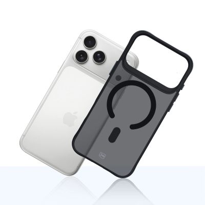 3. 3mk Smoke MagCase for iPhone 17 Pro Max - Black Semi-Transparent