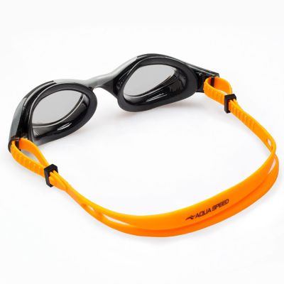 3. Aqua Speed Aquilo Swimming Goggles Black and Yellow 62649-75