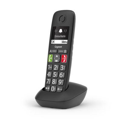 4. Gigaset E290HX Analog/DECT Telephone Caller Name and ID Black