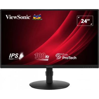 ViewSonic Display VG2408A monitor - 61 cm (24") - 1920 x 1080 pixels - Full HD - LED - 5 ms