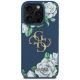 3. Guess Grained Roses Big 4G logo case for iPhone 16 Pro - blue