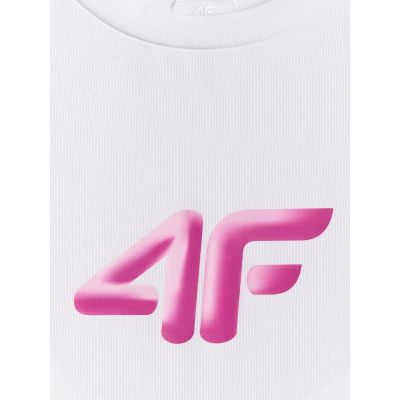 8. Girls' quick-drying sports T-shirt 4F 4FJRSS26TFTSF2388-10S
