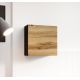 3. VIGO square display cabinet 50/50/30 black/wotan oak