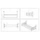 45. Digitus 483 mm (19") Mounting Rail Bracket, 4U