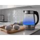 12. ELDOM GLASS CORDLESS KETTLE C420 KETTY 1850-2200W 1.7L NET FILTER ILLUMINATED TANK, HOT PLATE
